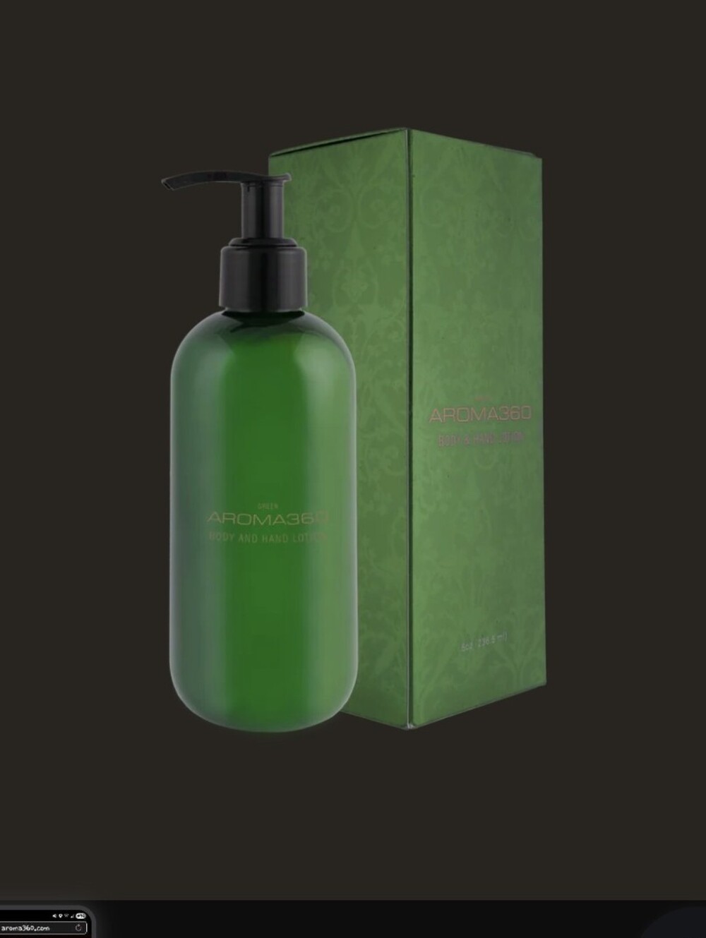 NIB Aroma360 Green Body & Hand Lotion